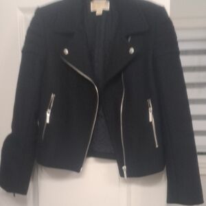 Michael Kors Black Jacket with Silver Accents